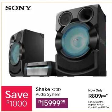 Shake X70D Audio System