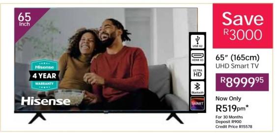 65 inch (165cm) UHD Smart TV