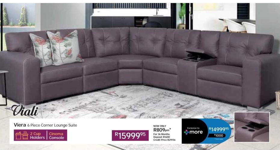 Viera 6 Piece Corner Lounge Suite