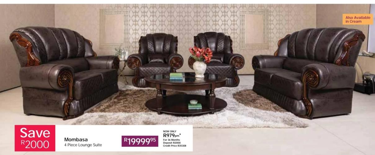 Mombasa 4 Piece Lounge Suite