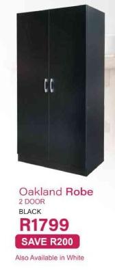 Oakland Robe 2 Door Black