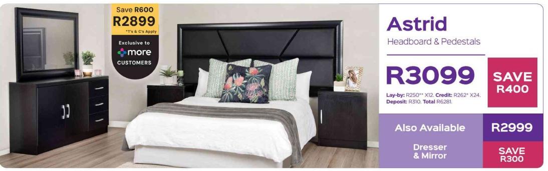 Astrid Headboard & Pedestals