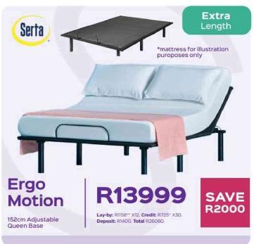 Serta Ergo Motion 152cm Adjustable Queen Base