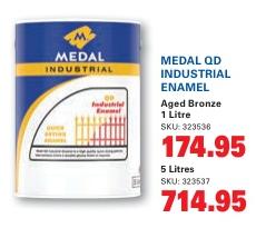 MEDAL QD INDUSTRIAL ENAMEL Aged Bronze 5 Litres