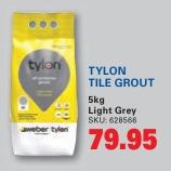 TYLON TILE GROUT 5kg Light Grey