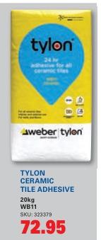 TYLON CERAMIC TILE ADHESIVE 20 KG