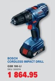 BOSCH CORDLESS IMPACT DRILL