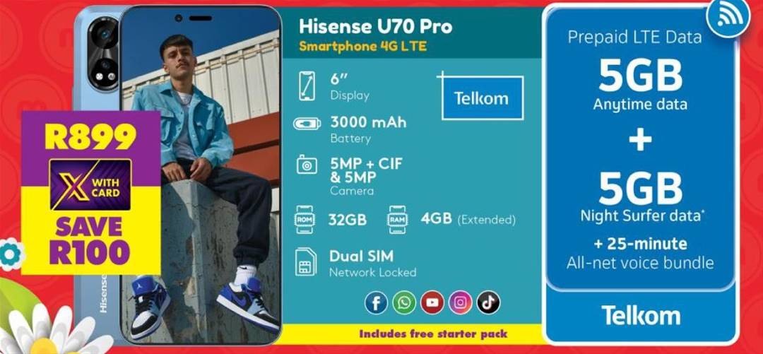 Hisense U70 Pro Smartphone 4G LTE