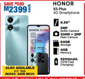 HONOR X5 Plus 4G Smartphone 64Gb