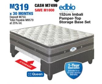 Edblo 152cm Imbali Pamper-Top Storage Base Set