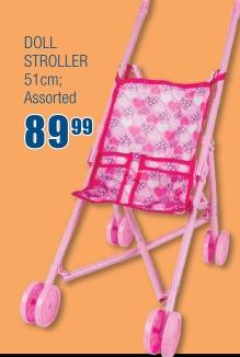 DOLL STROLLER 51 CM ASSORTED 