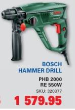 BOSCH HAMMER DRILL PHB2000RE 550W