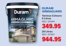 DURAM ARMAGUARD Various Colours 20 Litres