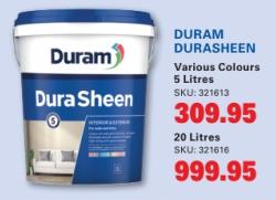 DURAM DURASHEEN Various Colours 20 Litres