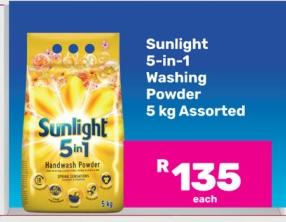 Sunlight 5-in-1 Washing Powder 5 kg Assorted