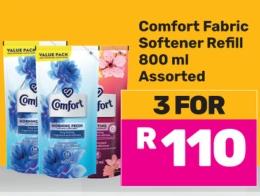 Comfort Fabric Softener Refill 800 ml Assorted