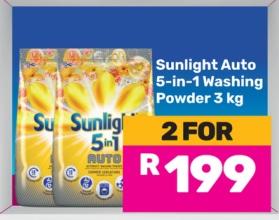 Sunlight Auto 5-in-1 Washing Powder 3 kg