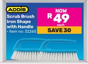 Addis Scrub Brush Iron Shape with Handle