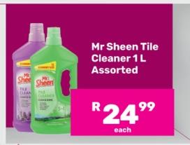 Mr Sheen Tile Cleaner 1 L Assorted