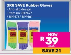 GR8 SAVE Rubber Gloves