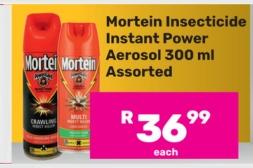 Mortein Insecticide Instant Power Aerosol 300 ml Assorted