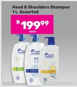 Head & Shoulders Shampoo Assorted 1 Ltr