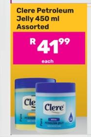 Clere Petroleum Jelly 450 ml Assorted