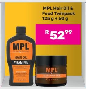 MPL Hair Oil & Food Twinpack 125 g + 60 g