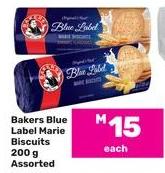 Bakers Blue Label Marie Biscuits 200g Assorted