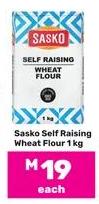 SASKO SELF RAISING WHEAT FLOUR 1kg