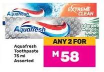 Aquafresh Toothpaste 75ml Assorted Any 2