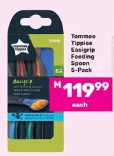 Tommee Tippiee Easigrip Feeding Spoon 5-pack