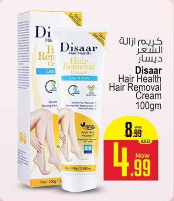 Disaar Hair Health Hair Removal Cream Legs & Body 100 gm