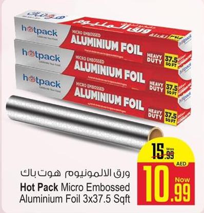 Hot Pack Micro Embossed Aluminium Foil