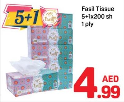 Fasil Tissue 5+1x200 sh 1 ply