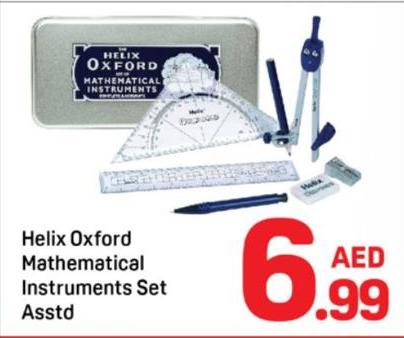 Helix Oxford Mathematical Instruments Set Asstd