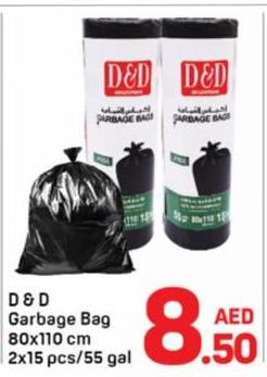 D And D Garbage Bag 80x110 cm 55 Gal