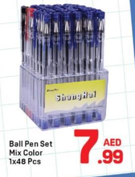 Ball Pen Set Mix Color 1x48 Pcs