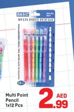 Multi Point Pencil 1x12 Pcs