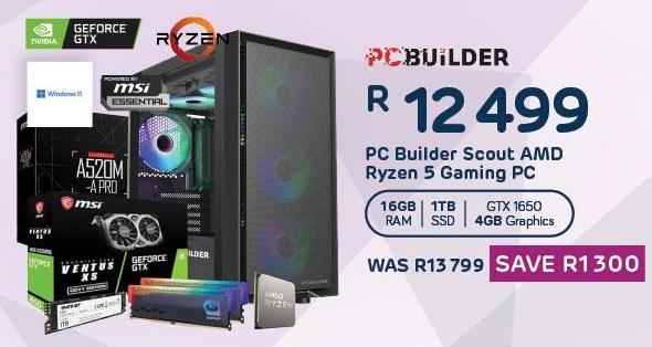 PC Builder Scout AMD Ryzen 5 Gaming PC