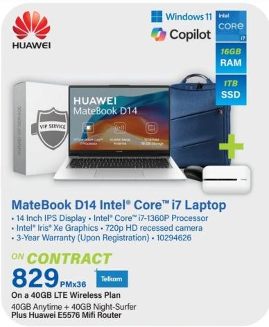 Huawei MateBook D14 Intel® Core™ i7 Laptop 