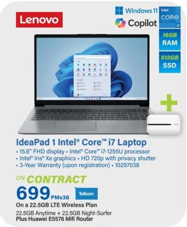 Lenovo IdeaPad 1 Intel® Core™ i7 Laptop 