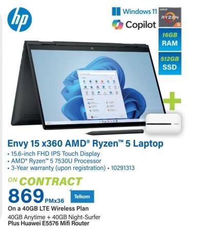 Hp Envy 15 x360 AMD® Ryzen™ 5 Laptop 