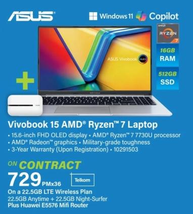 Asus Vivobook 15 AMD® Ryzen™ 7 Laptop 