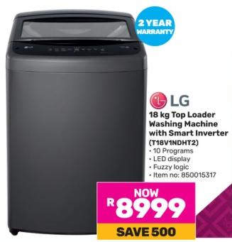 LG 18 kg Top Loader Washing Machine with Smart Inverter