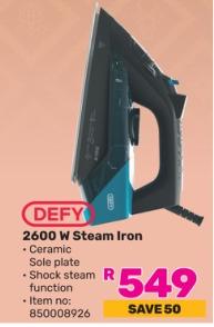 Defy 2600 W Steam Iron