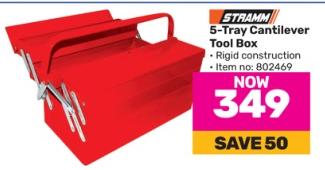 Stramm 5-Tray Cantilever Tool Box