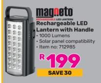 Magneto Rechargeable LED Lantern with Handle