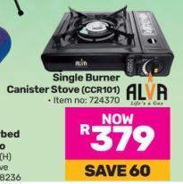 Alva Single Burner Canister Stove (CCR101)