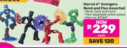 Marvel 6" Avengers Bend and Flex Assorted